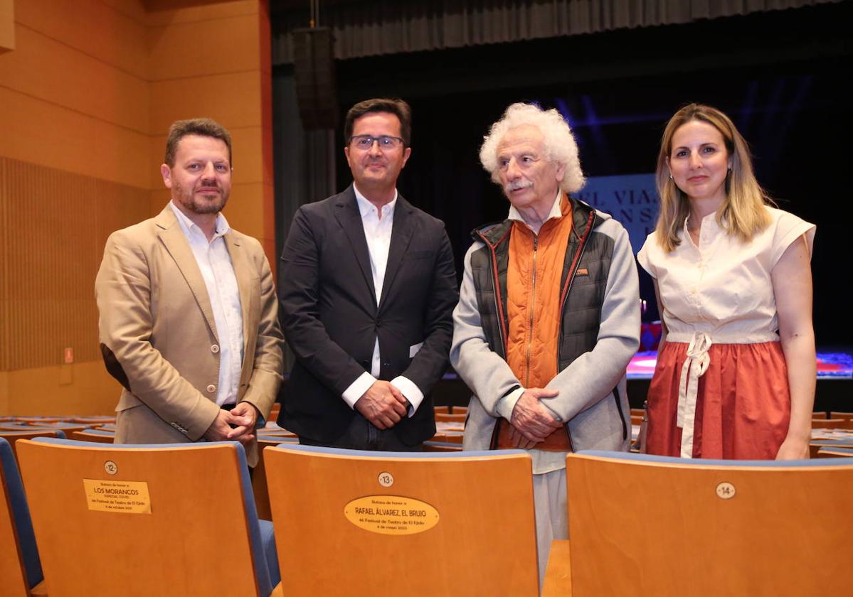 José Vélez, Francisco Góngora, El Brujo y Elena Gómez.