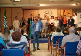 José Valdivia durante la presentación de la candidatura en el Círculo.