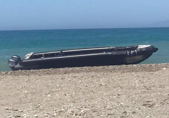 Embarcación interceptada en Balerma.