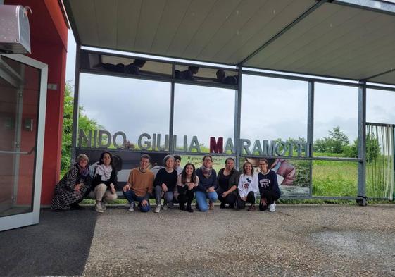 Dos docentes del CEI Castillo de Arena en el nido italiano Giulia Maramotti