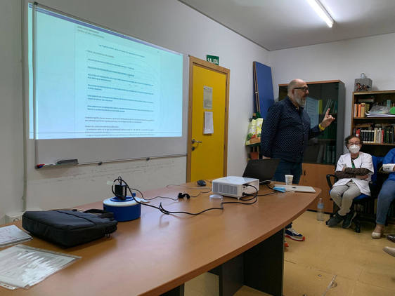 Curso de formación impartido en el Centro de Atención Primria de Ejido Sur.