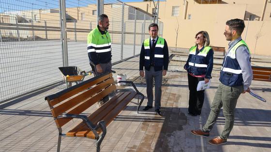 Las obras de construcción del parque de la calle Figueroa entran en su recta final