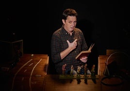 Ramon Molins, durante el espectáculo.