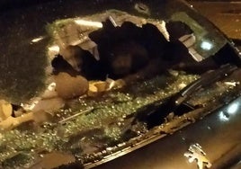 Estado de un vehículo en El Ejido.