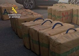 Detenido en El Ejido el conductor de una furgoneta con casi una tonelada de hachís