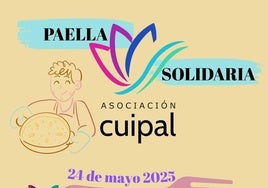 El cartel de CUIPAL que presenta esta actividad solidaria.