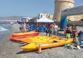 Piraguas en el municipio.