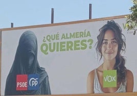 Vox denuncia ante el Juzgado la vandalización de sus vallas publicitaria en El Ejido