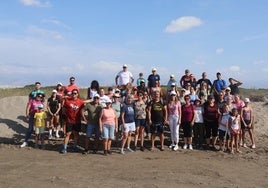 Foto grupal de la actividad realizada en el municipio ejidense.