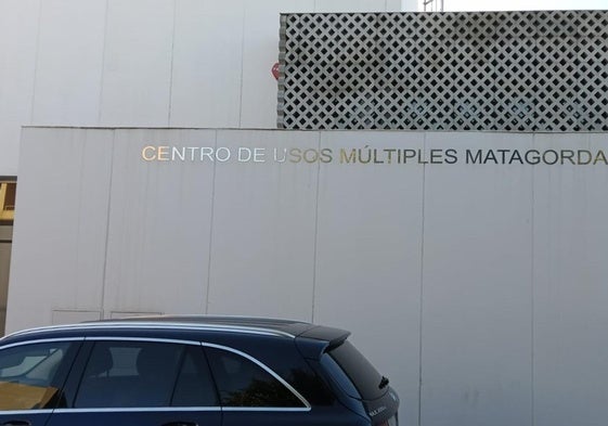 Fachada del Centro de Usos Múltiples de Matagorda, uno de los lugares de la pedanía ejidense.