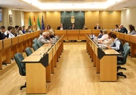 Imagen de uno de los últimos plenos celebrados en el Ayuntamiento de El Ejido.
