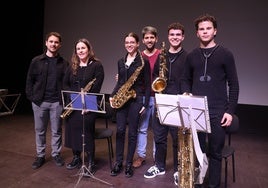 la música de un cuarteto de saxofones creó un ambiente especial.