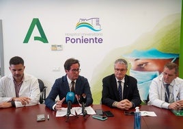 El delegado territorial de la Consejería de Sanidad en Almería, Juan de la Cruz Belmonte, informó en rueda de prensa de este nuevo servicio.