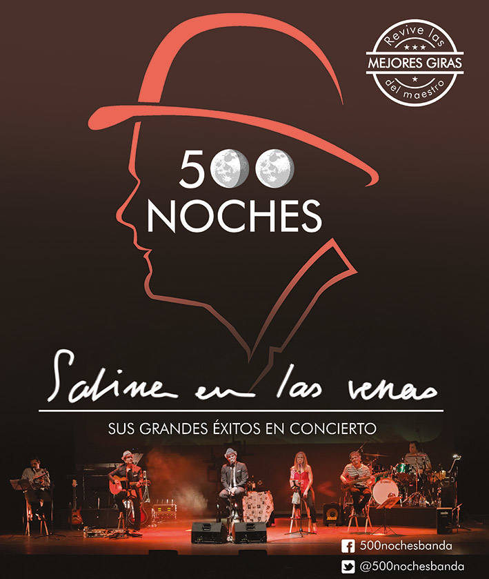 Cartel del tributo a Sabina previsto este sábado en el Auditorio de El Ejido. 