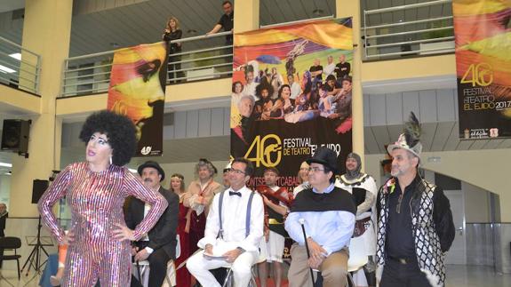 La Terremoto de Alcorcón no quiso faltar a la presentación de la cita cultural más importante del año en El Ejido. 