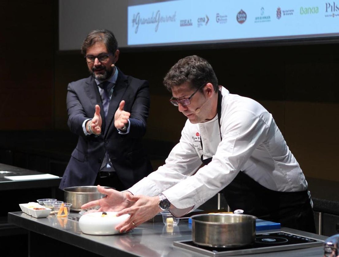 Vicent Guimerà, en el escenario de Granada Gourmet