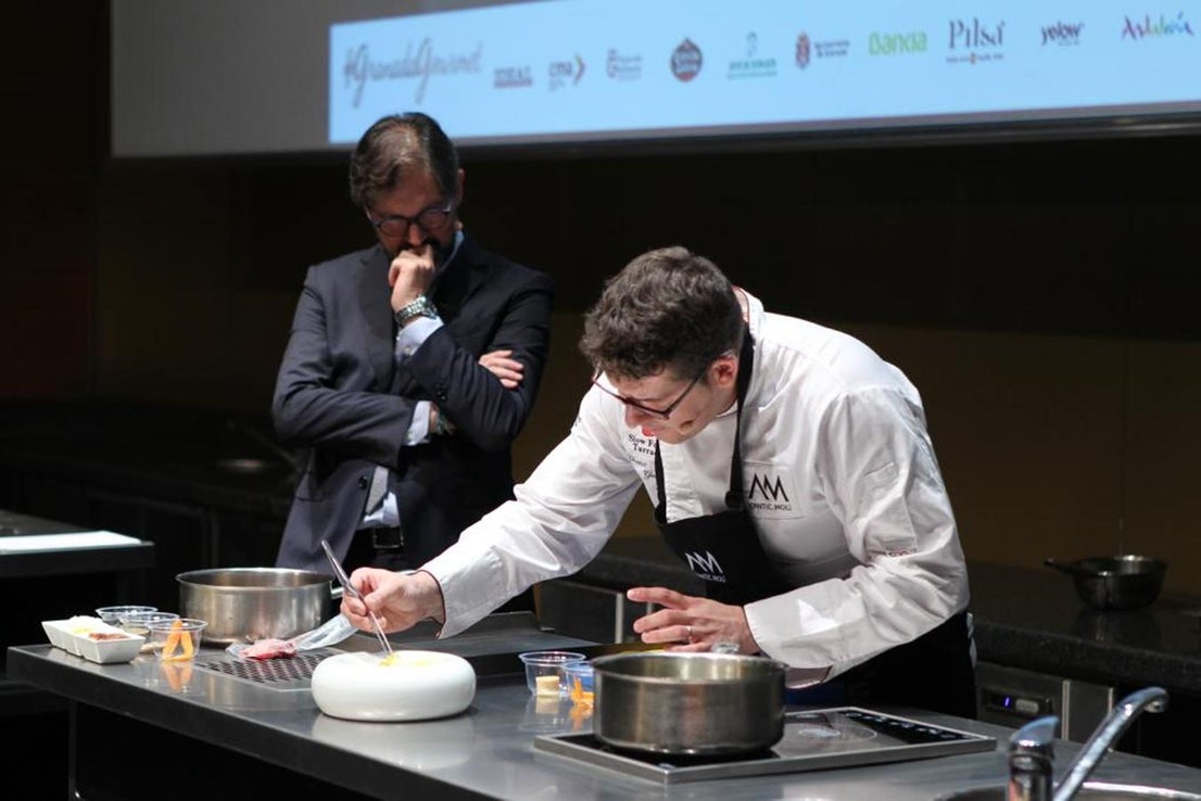 Vicent Guimerà, en el escenario de Granada Gourmet