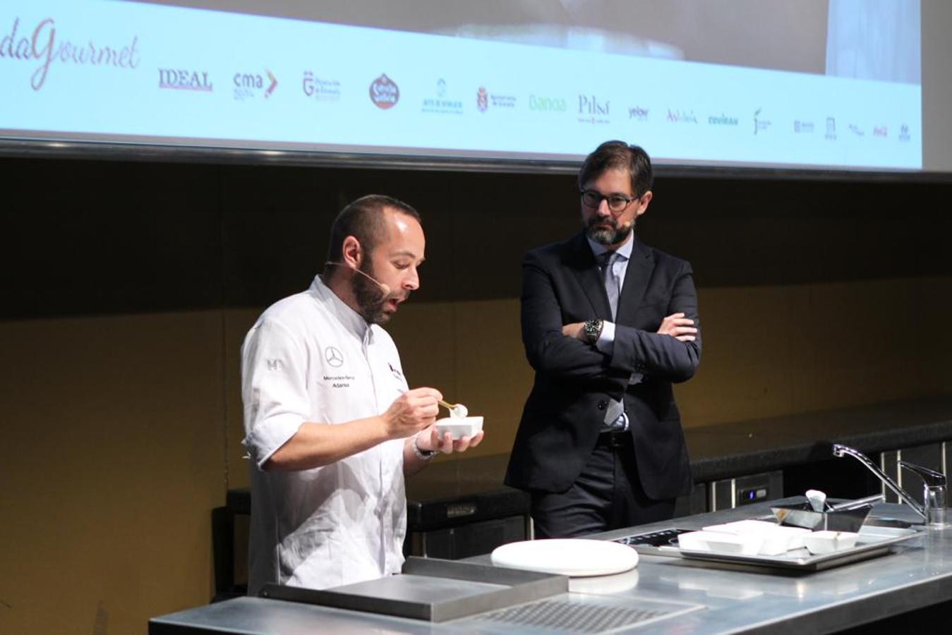 Los chefs de la Solana y el Retiro, en el primer showcooking