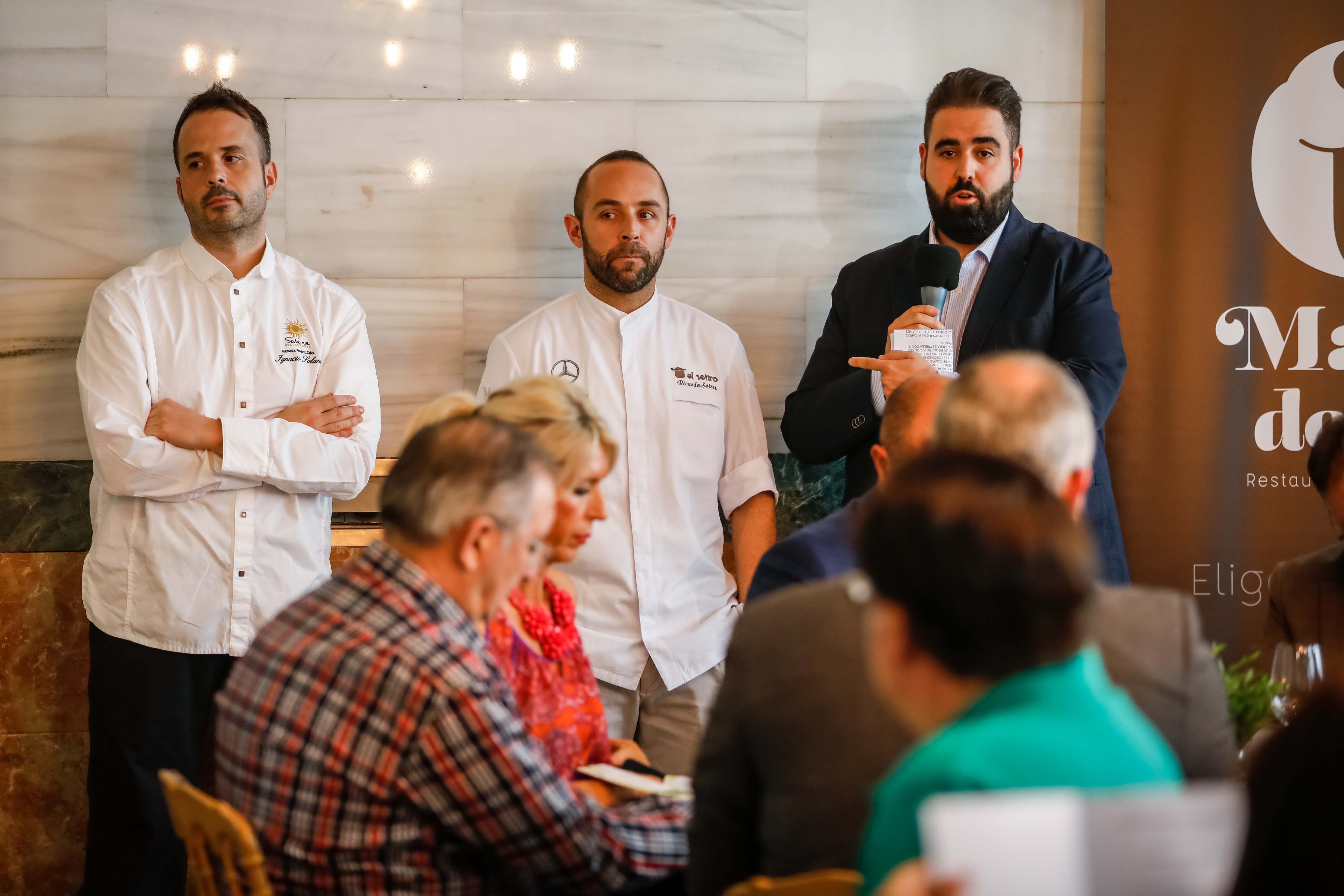 Ignacio Solana y Ricado González Sostres inauguran los Menús Michelín 