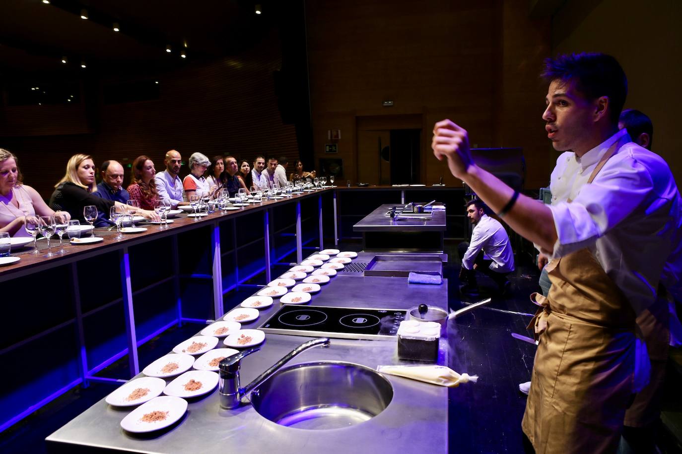 El chef apuesta por los productos del territorio, como muestra de la cocina fluvial