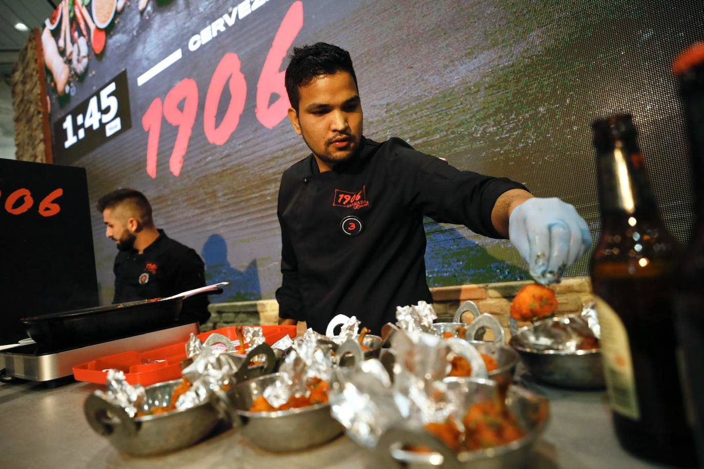 Concurso de tapas en el stand de Estrella Galicia 