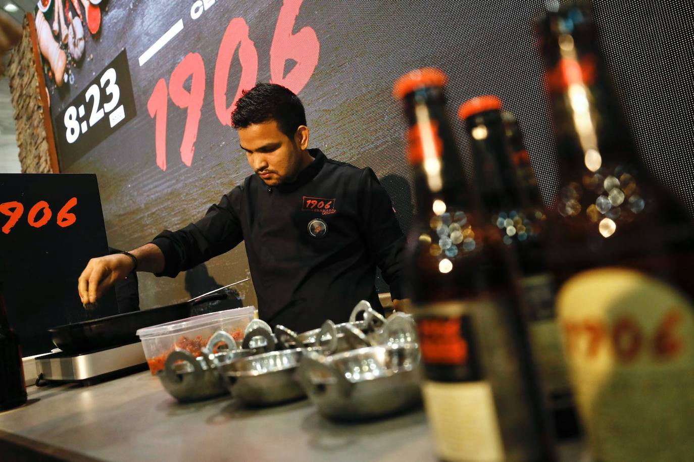 Concurso de tapas en el stand de Estrella Galicia 