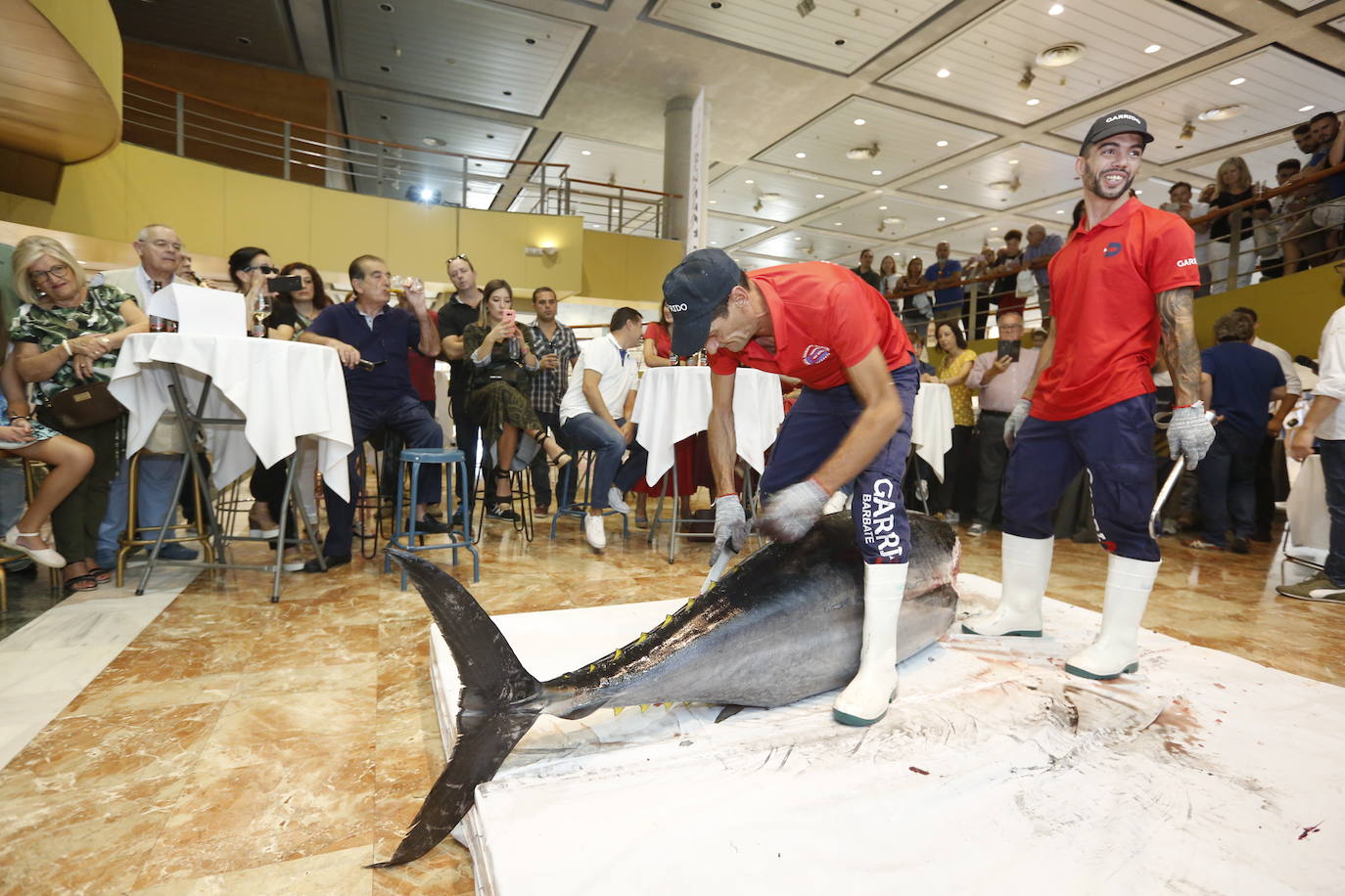 Los asistentes a Granada Gourmet pudieron presenciar un ronqueo en vivo