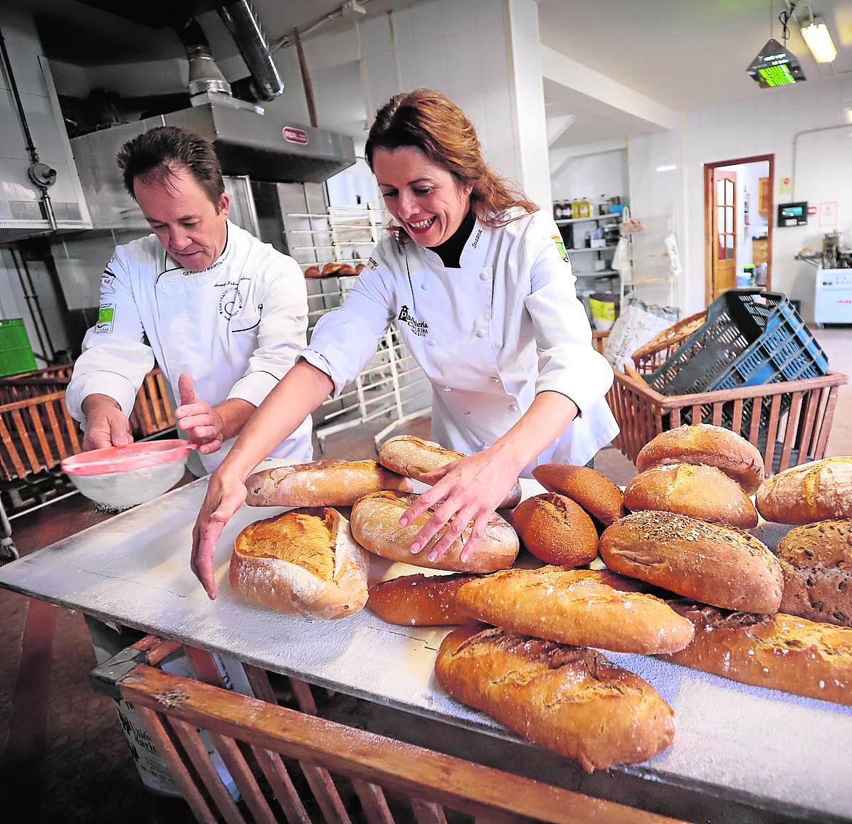Gerardo Martín y Susana López, panaderos con estrella. 