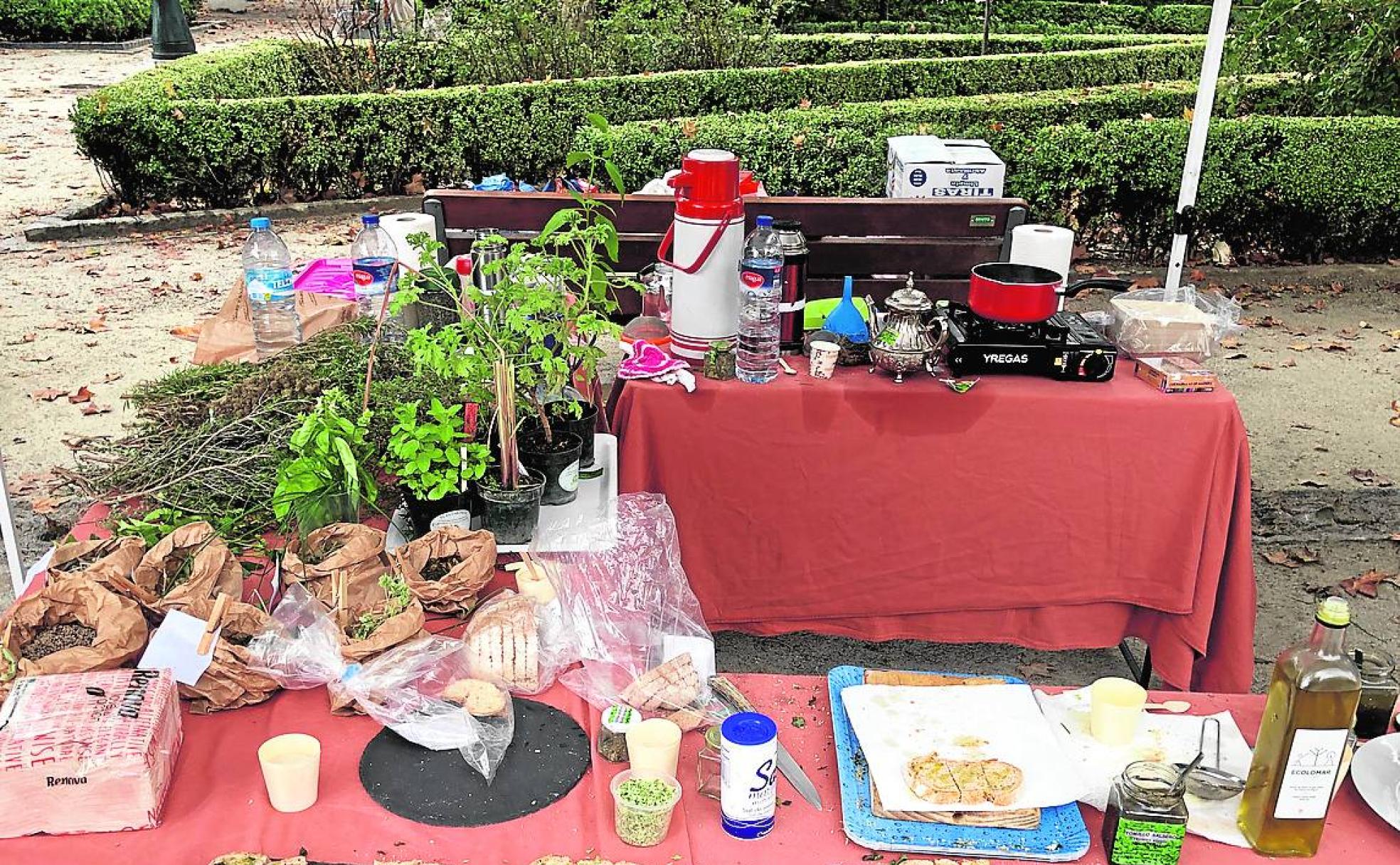 Propuesta de desayuno saludable en el Ecomercado de Granada. 