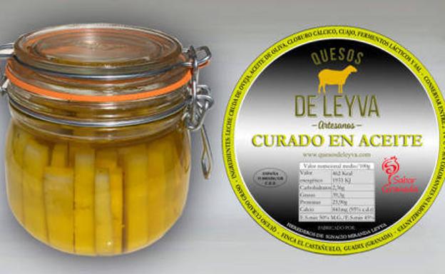 Queso curado en aceite de oliva 