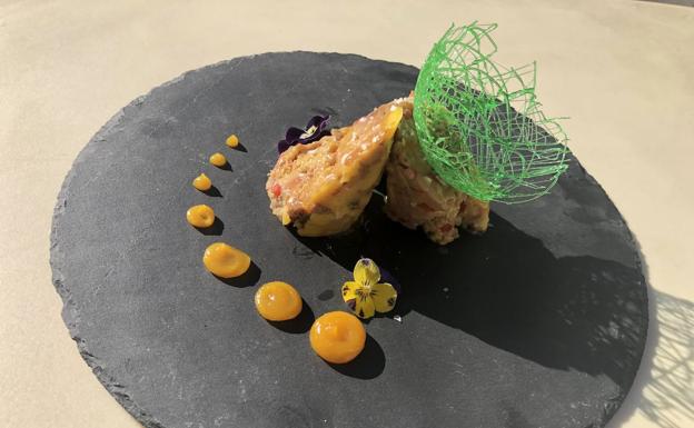 El micuit de foie de la 'Christmas box' de Taberna Hita.