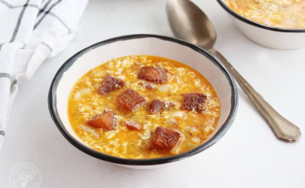 Sopa de maimones tradicional, típica de Granada