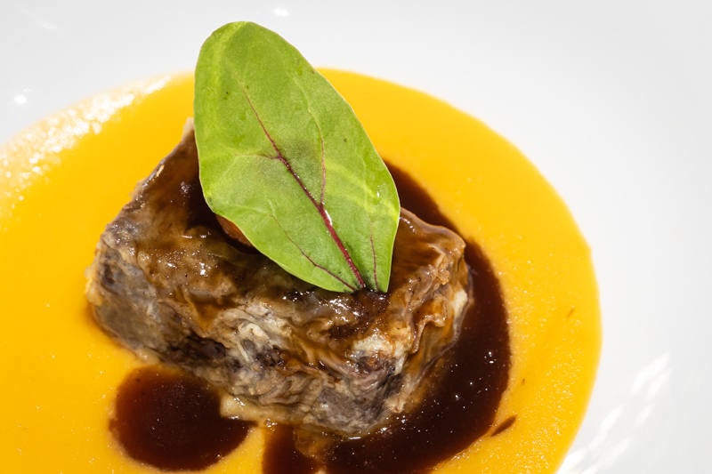 La cocina hecha arte ha sido la constante del menú con estrella Michelin que se ha disfrutado hoy en Ruta del Veleta