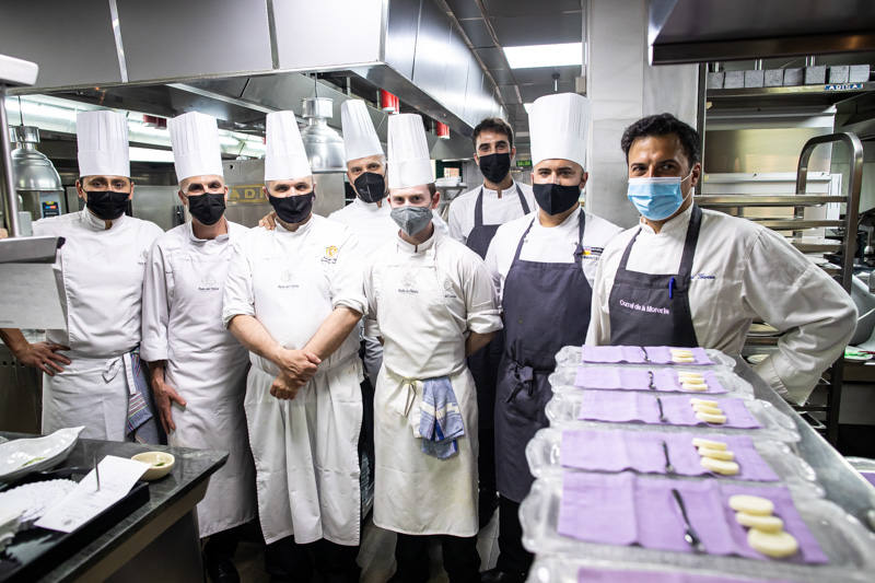 La cocina hecha arte ha sido la constante del menú con estrella Michelin que se ha disfrutado hoy en Ruta del Veleta