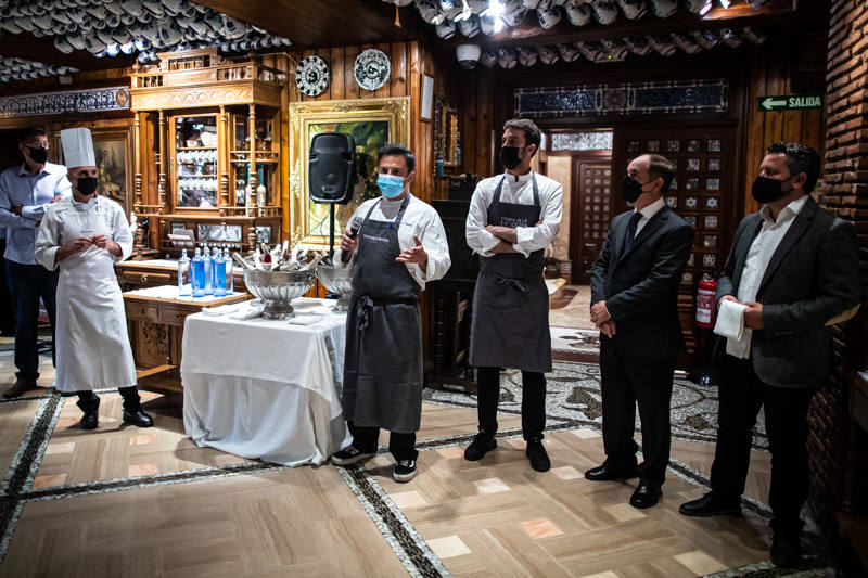 La cocina hecha arte ha sido la constante del menú con estrella Michelin que se ha disfrutado hoy en Ruta del Veleta