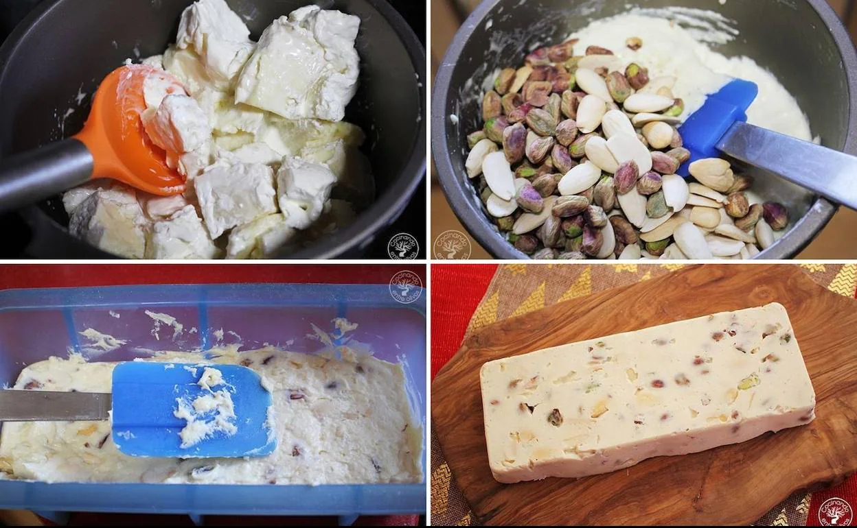 Receta de Navidad: Turrón de queso, almendras y pistachos | Ideal