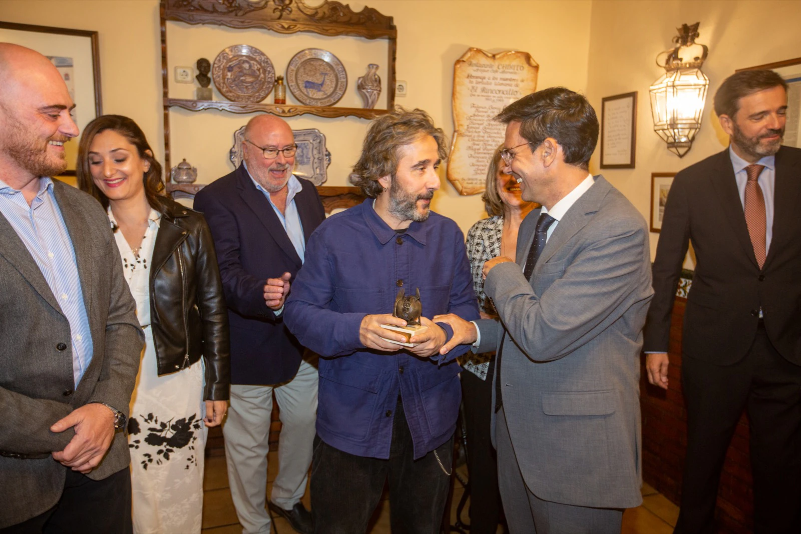 Momento del acto de entrega del premio Luis Oruezábal.