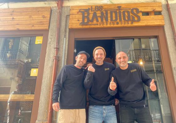 Santiago Avellán, Antonio Martín y Tomás Martínez, propietarios de Los Bandíos.