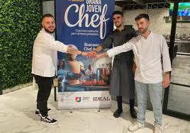 Jorge Ruiz, Pablo Donadío y José Mateo, finalistas del concurso gastronómico GranaJovenChef 2023