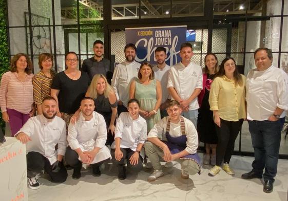 Participantes y miembros del jurado de la X edición de GranaJovenChef