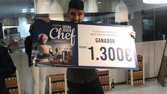 Pablo Donadío, ganador de la X edición de GranaJovenChef