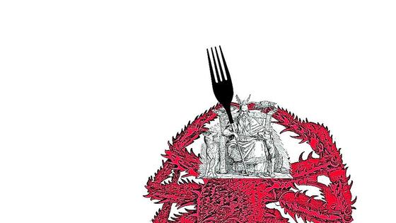 Una cena a cinco metros bajo el mar