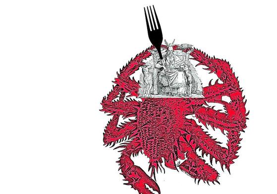 Una cena a cinco metros bajo el mar
