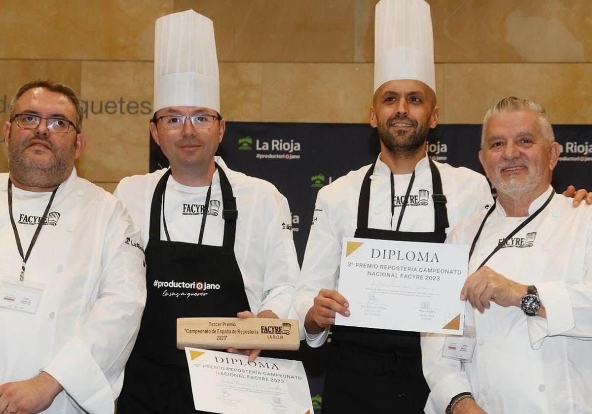 Juan Francisco Castro, chef del Parador de Granada, tercer clasificado en el Campeonato de España de Repostería