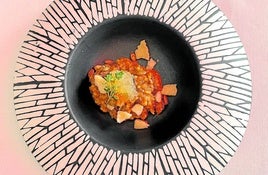 El arroz meloso de lagarto ibérico y calabaza asada de Firmvm, como para comerse un caldero y llevarse otro a casa.