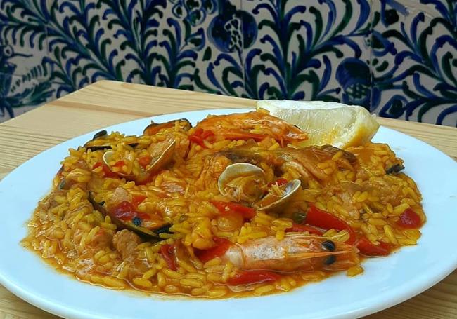 Arroz de pescado del Bar León.
