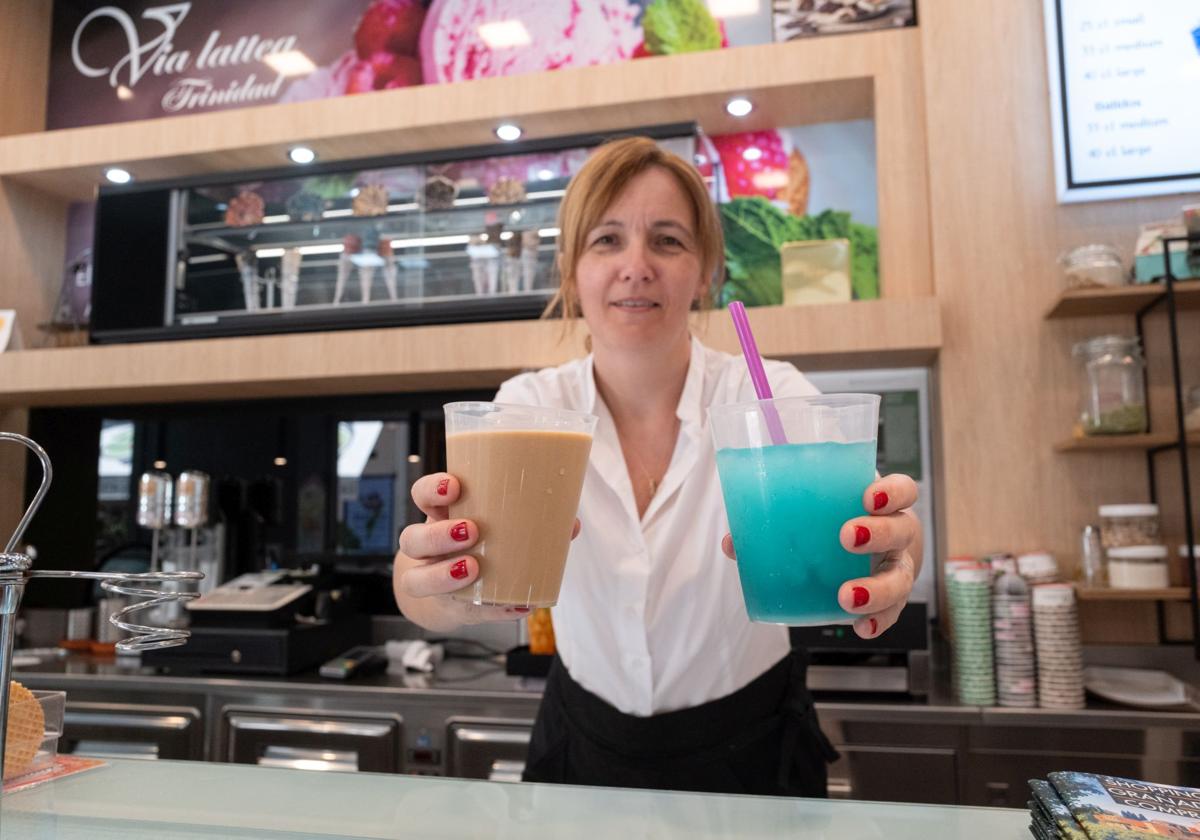 «Ahora lo que más pide la gente son los granizados y tenemos mucha variedad. Es una bebida que refresca y que es rica en vitamina», explica Julia Pahomi, propietaria de Via Lattea Trinidad