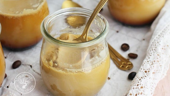 Flan rápido de café con leche condensada