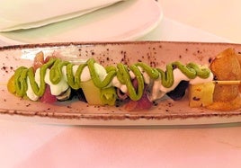 Las gildas de Ruta del Azafrán, de tamaño XXL, tienen fundamento, contundencia y sabor a raudales.