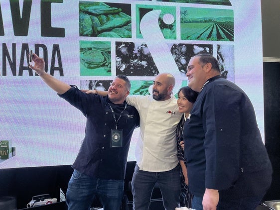 Vicente Jiménez, Pablo Sánchez, Masae Abe y Francisco Robles, cuatro fantásticos de nuestra cocina.